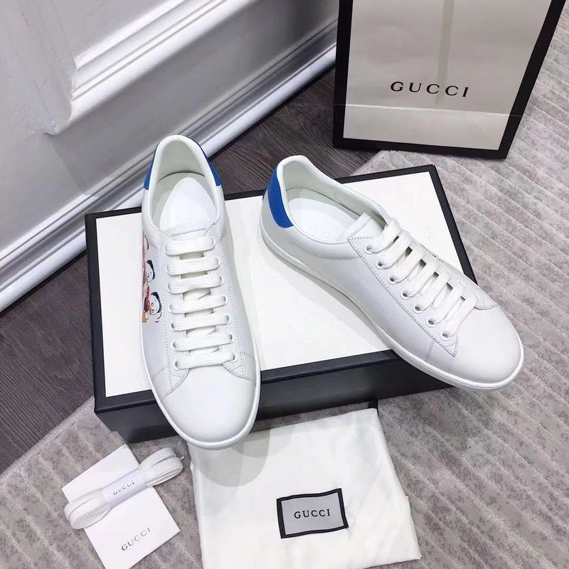 Кеды женские кожаные Gucci белые коллекция 2021-2022 A71367 фото-7