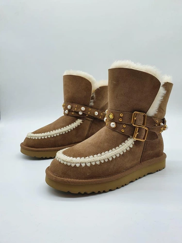 Угги женские UGG Mckay каштановые фото-3