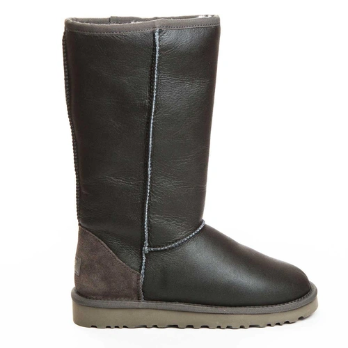 Угги женские сапоги UGG Classic Tall Metallic Grey