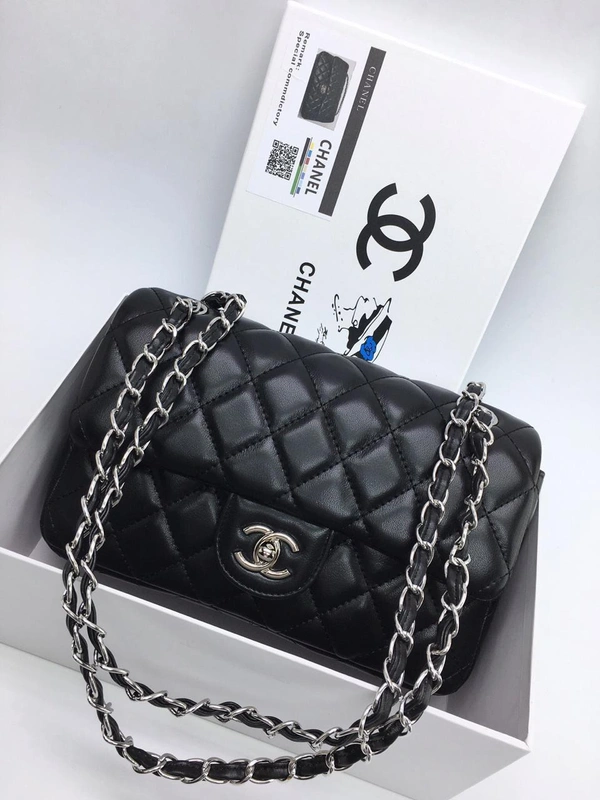 Женская сумка Chanel 26x16x8 черная фото-3