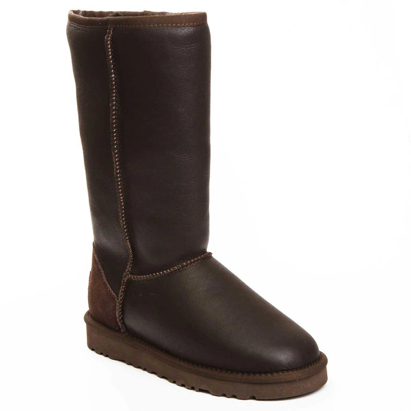 Угги женские сапоги UGG Classic Tall Metallic Chocolate фото-2