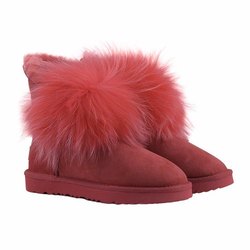 Угги женские UGG Fox Fur II Gen Red