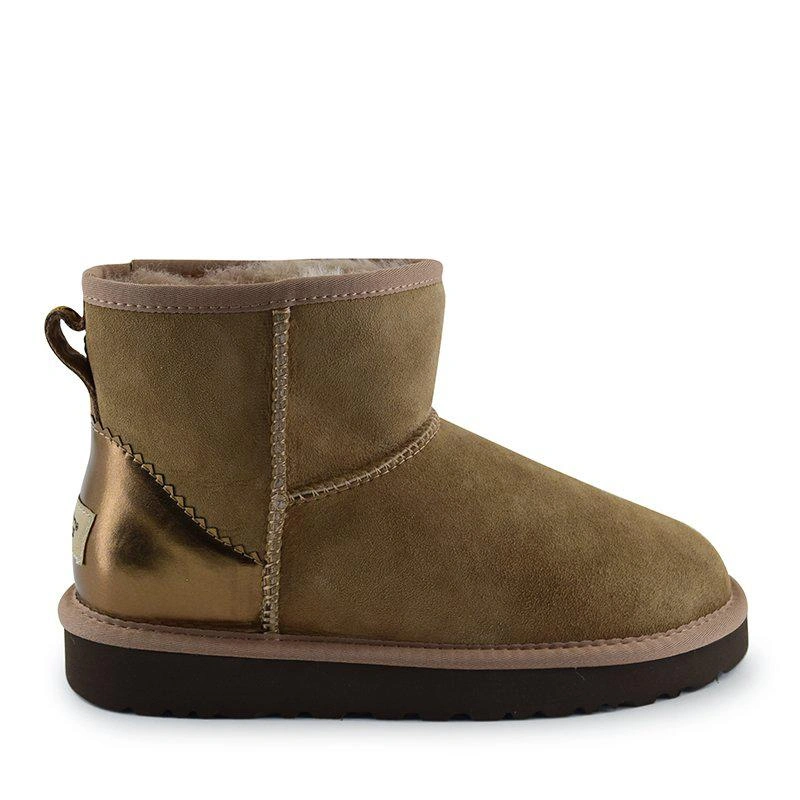 Угги женские мини UGG Mini II Metallic Antilope