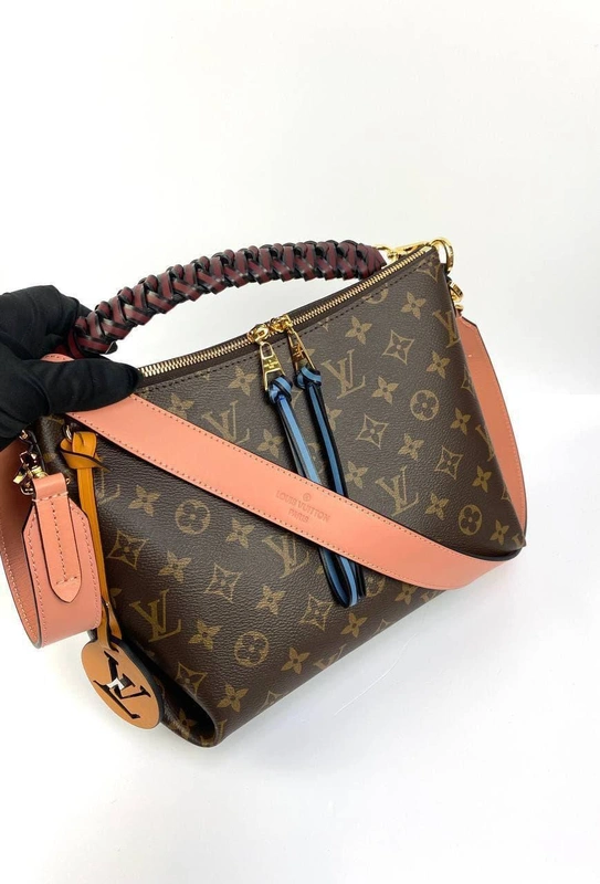 Женская сумка Louis Vuitton Beaubourg Hobo Monogram коричневая премиум-люкс 25/21/15 см фото-4