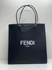 Женская сумка-шоппер Fendi кожаная чёрная 34/35/13 см коллекция 2021-2022 фото-1