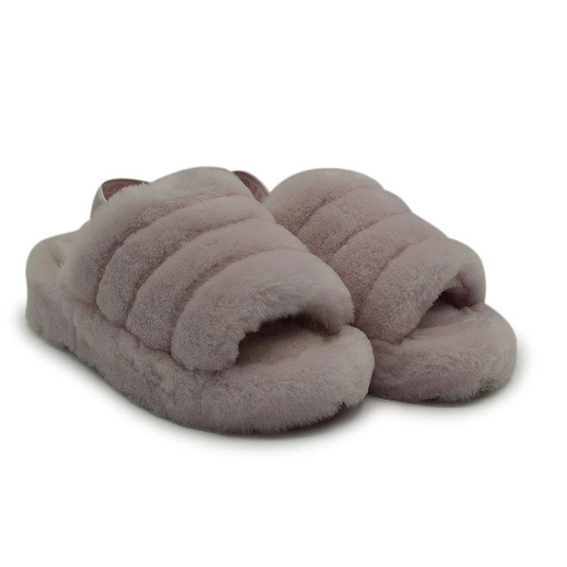 Угги тапочки женские UGG Women Slippers Fluff Yeah Slide Seashell Pink фото-3