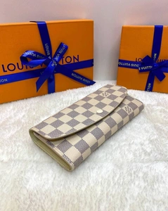 Кошелек Emilie Louis Vuitton премиум-люкс из новой коллекции 19/10/2 A61429 фото-