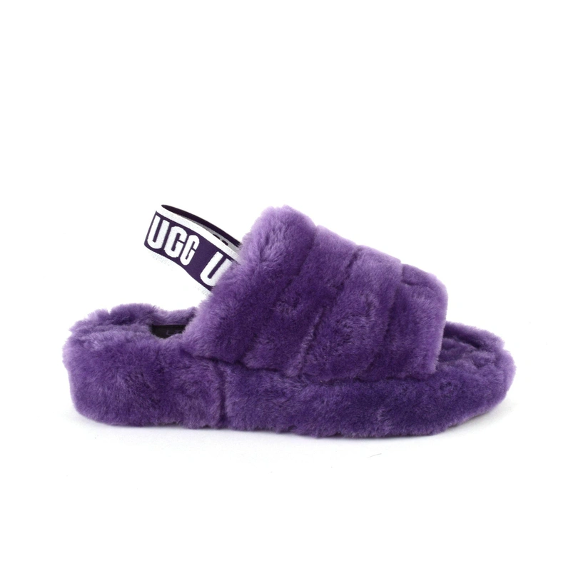 Угги тапочки женские UGG Women Slippers Fluff Yeah Slide Violet Bloom фото-2