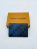 Обложка для паспорта Louis Vuitton A104143 синяя 14/10 см фото-1