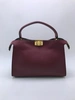 Женская сумка Fendi 32×24 бордовая фото-1