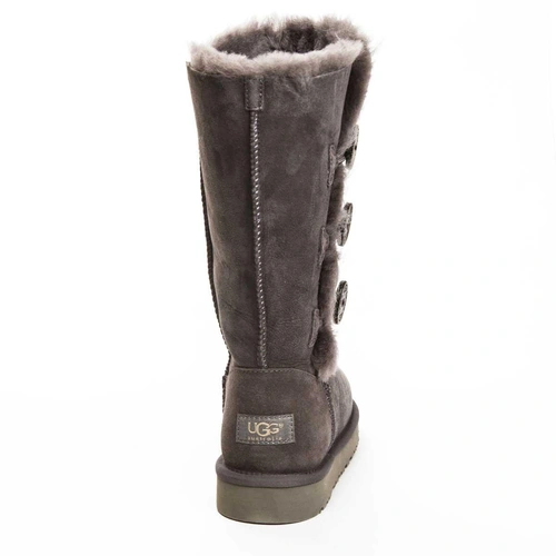 Угги женские сапоги UGG Triplet Bailey Button Grey фото-3