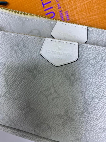 Клатч женский Louis Vuitton из канвы Monogram голубой качество-люкс фото-7