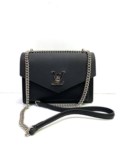 Женская сумка Louis Vuitton премиум-люкс черная 22/17/5 фото-3