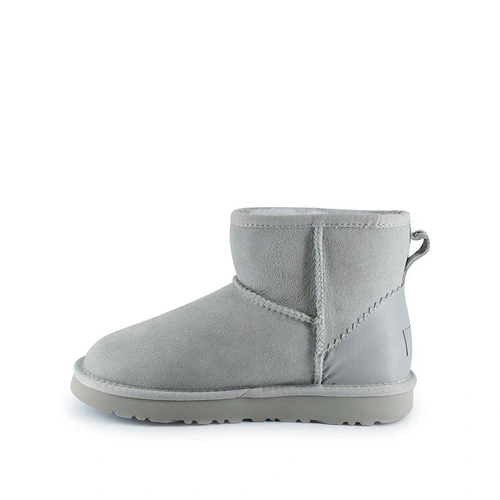 Угги женские мини UGG Classic Mini II Metallic Grey фото-3