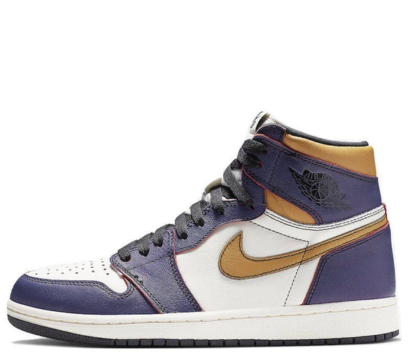 Кроссовки Nike Air Jordan 1 Retro High OG Defiant SB LAKERS