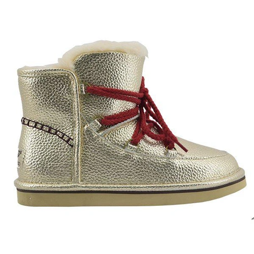 Угги женские UGG Mini Lodge Leather Gold