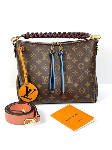 Женская сумка Louis Vuitton Beaubourg Hobo Monogram коричневая премиум-люкс 25/21/15 см