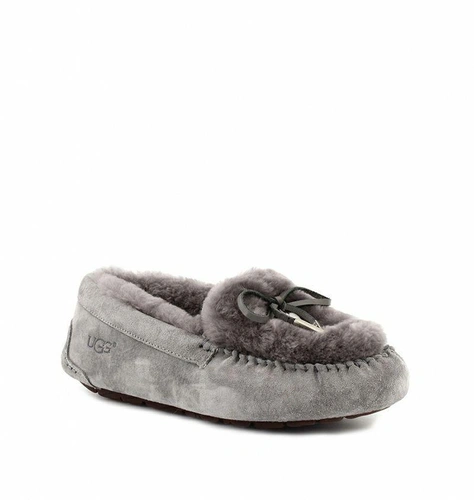 Угги женские мокасины UGG Dakota Revers Grey