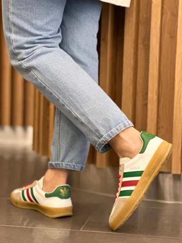 Кеды Adidas Gazelle x Gucci A105057 White фото-2