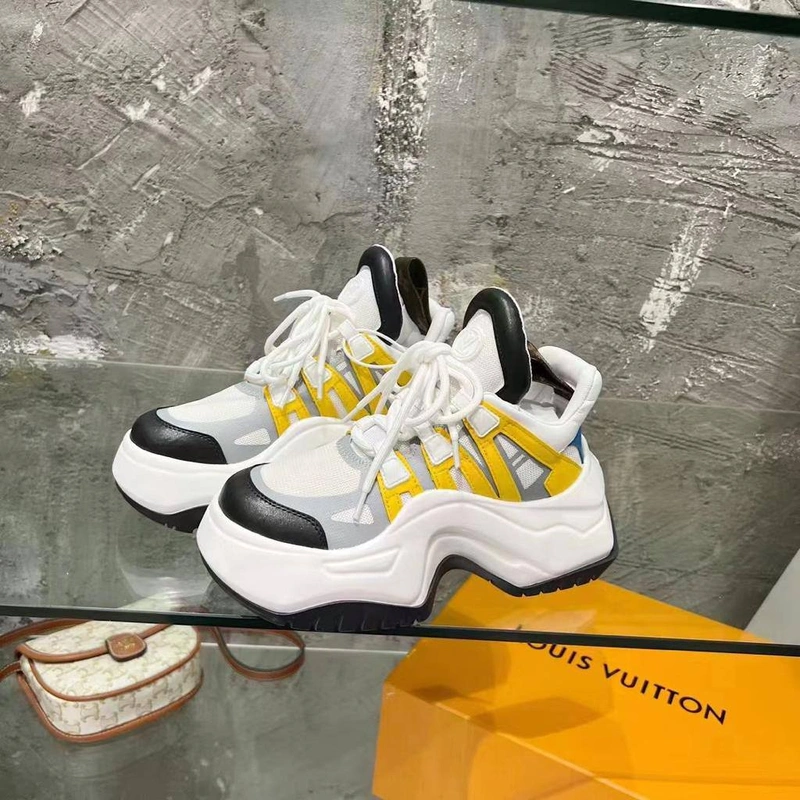 Кроссовки женские Louis Vuitton Archlight 2.0 1ABIIG-23 White/Yellow фото-3