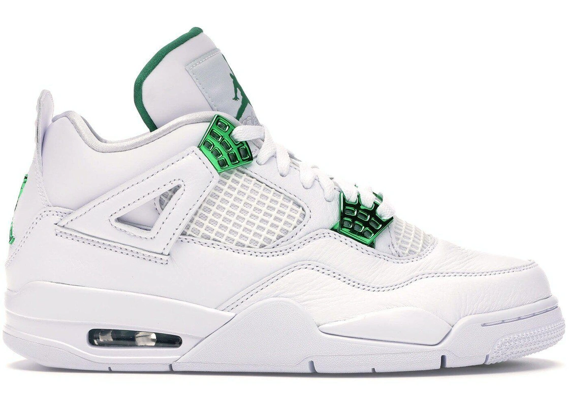 Кроссовки Nike Air Jordan 4 Retro Metallic Green фото-3