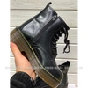 Зимние Мартинсы ботинки Dr Martens 1460 Jadon на платформе с мехом чёрные фото-1