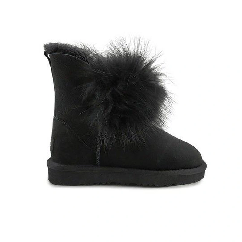 Угги женские UGG Fox Fur II Gen Black фото-2