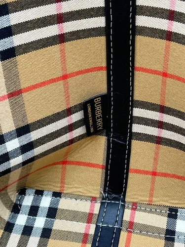 Сумка Burberry A106485 тканевая белая фото-5