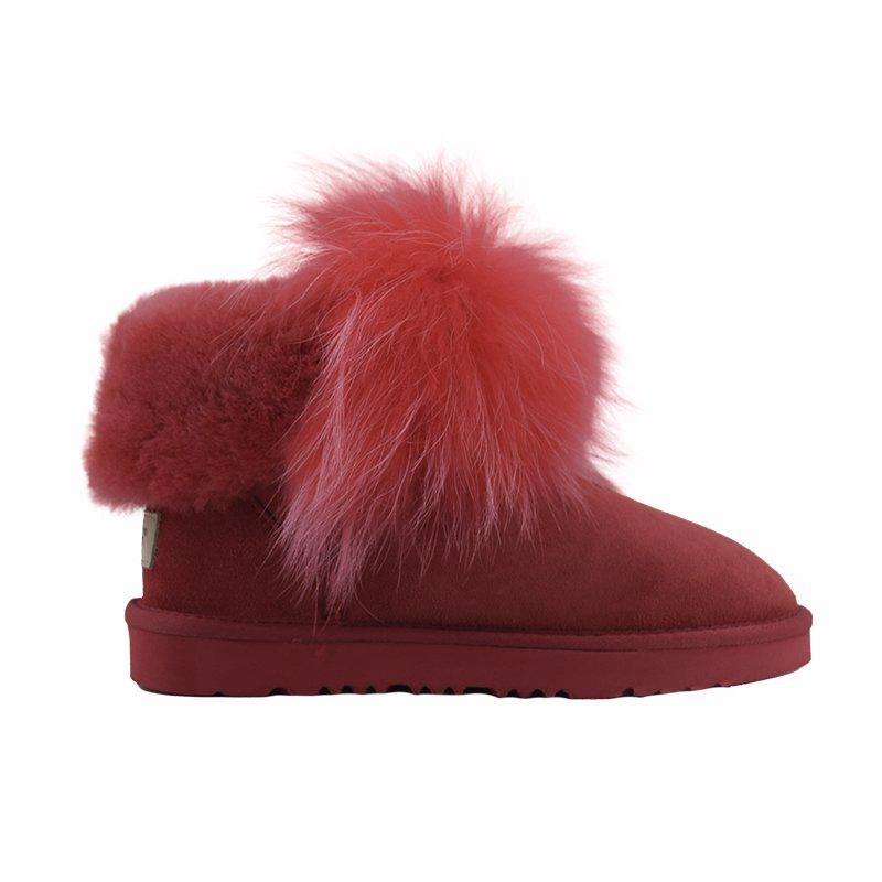 Угги женские UGG Fox Fur II Gen Red фото-3