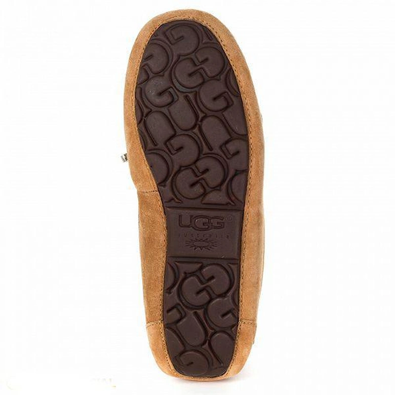 Угги женские мокасины UGG Dakota Revers Chestnut фото-2