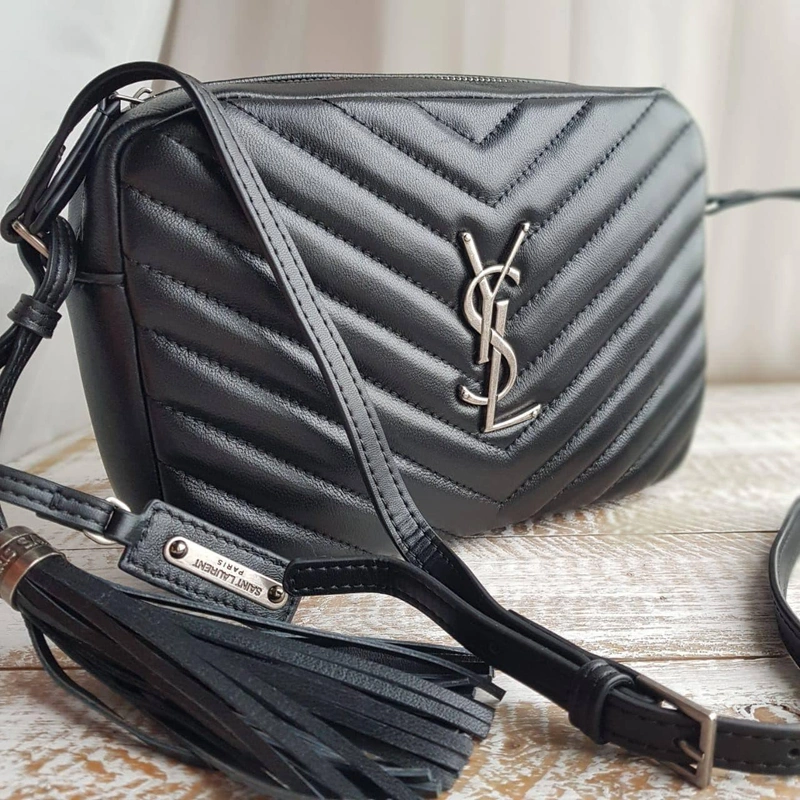 Сумка женская Yves Saint Laurent (YSL) черная 24/16 см. коллекция 2021-2022