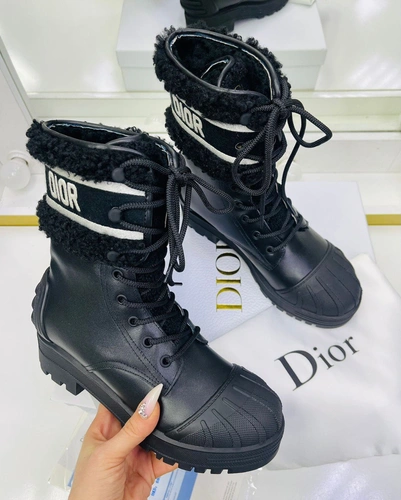 Ботинки женские Christian Dior чёрные А4943