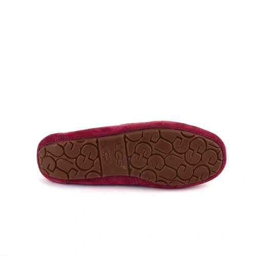 Угги женские мокасины UGG Ansley Wine Red фото-6