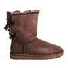 Угги женские ботинки UGG Bailey Bow Chocolate фото-1