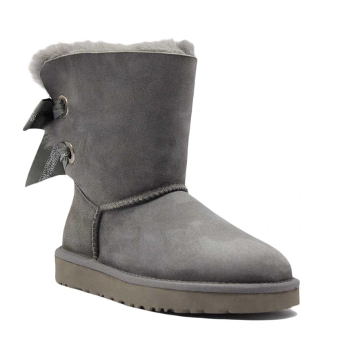 Угги женские ботинки UGG II Bailey Bow Customizable Grey