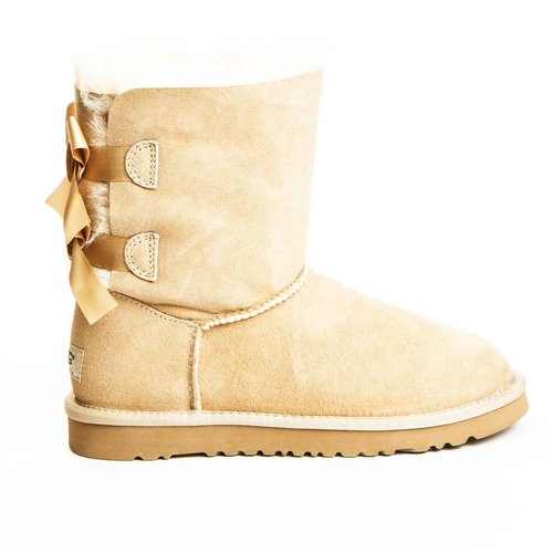 Угги женские ботинки UGG Bailey Bow Sand