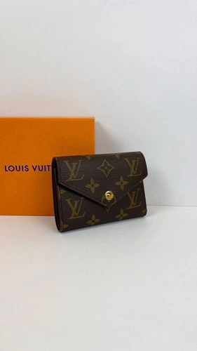 Кошелек Louis Vuitton премиум-люкс коричневый 12/9,5/2 A64334