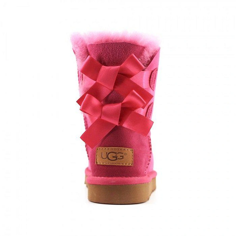 Угги детские UGG Kids Bailey Bow II Fucsia фото-6