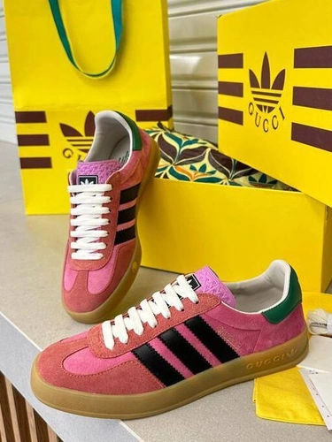 Кеды Adidas Gazelle x Gucci A104998 Pink