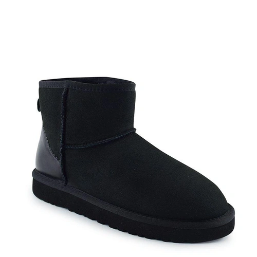 Угги женские мини UGG Classic Mini II Metallic Black фото-5