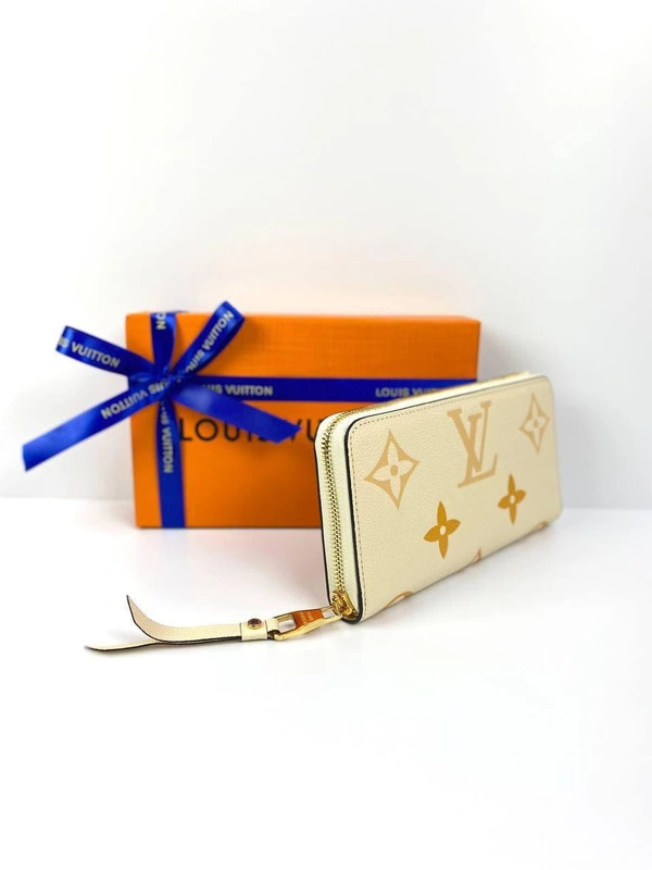 Кошелёк женский Louis Vuitton Zippy белый из тиснёной мягкой кожи Monogram Empreinte премиум-люкс 19/10/2,5 см