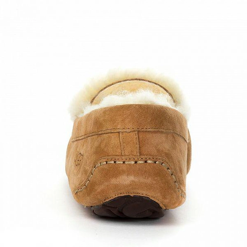 Угги женские мокасины UGG Dakota Revers Chestnut фото-6