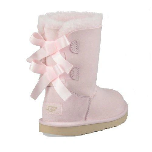 Угги детские UGG Kids Bailey Bow II Pink фото-2