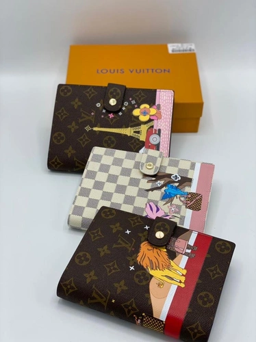 Женский бумажный органайзер (еженедельник) Louis Vuitton из канвы Monogram коричневый 19/14 см фото-5