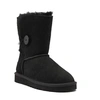 Угги женские ботинки UGG II Bailey Button Black фото-1