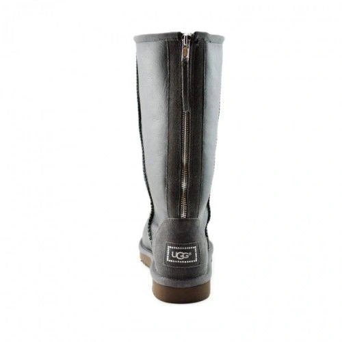 Угги женские UGG Tall Zip Metallic Grey фото-5