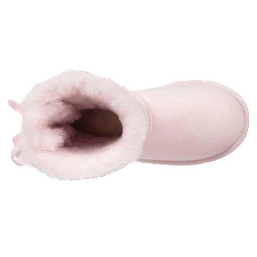 Угги детские UGG Kids Bailey Bow II Pink фото-4