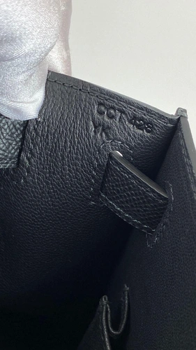 Женская кожаная сумка Hermes премиум-люкс черная A59032 фото-8