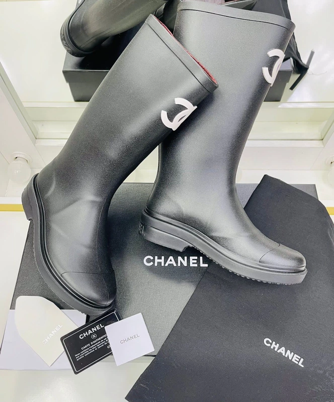 Сапоги женские Chanel чёрные А5003