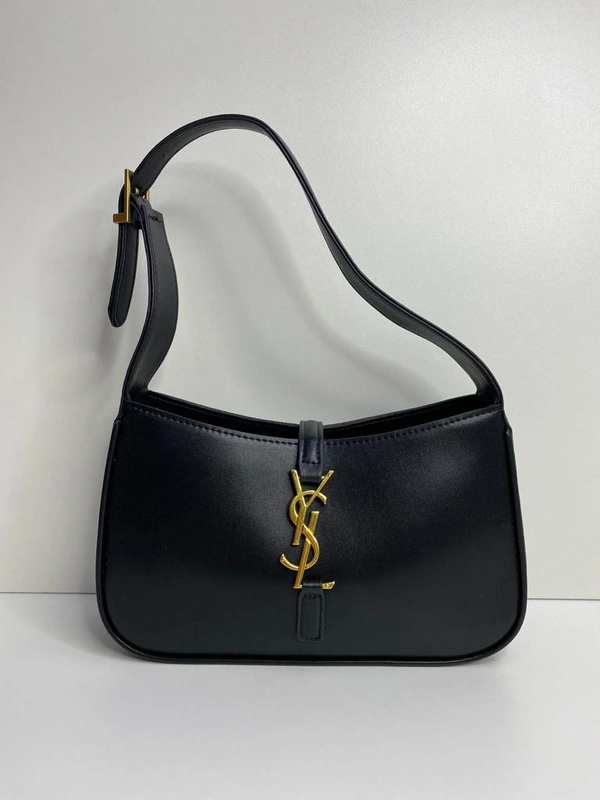 Сумка женская Yves Saint Laurent (YSL) чёрная с удлинённой ручкой 25/15/6 см